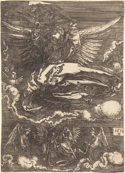 The Sudarium Held by One Angel