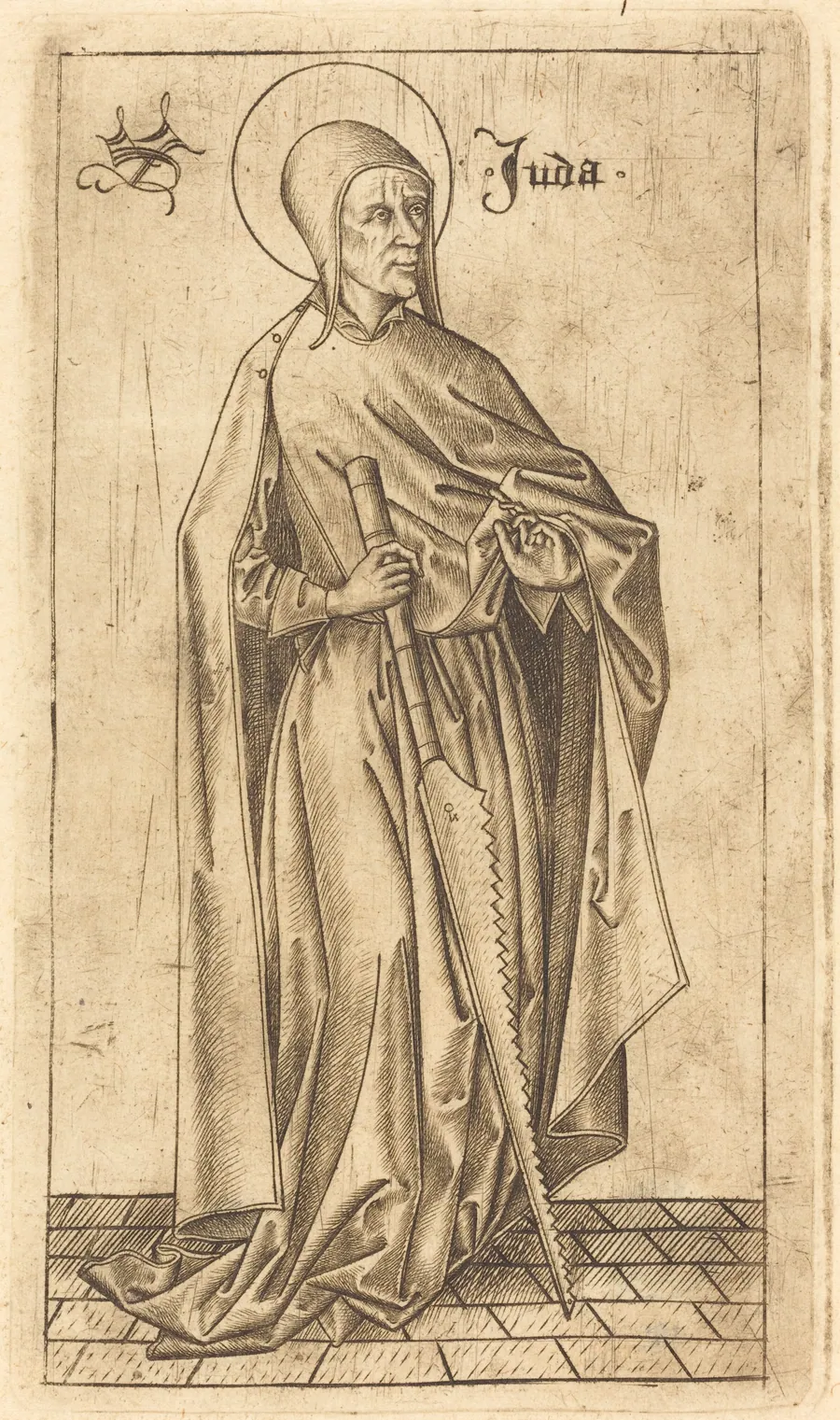 Saint Simon Zelotes (?) or Saint Judas Thaddeus (?) by Israhel van Meckenem