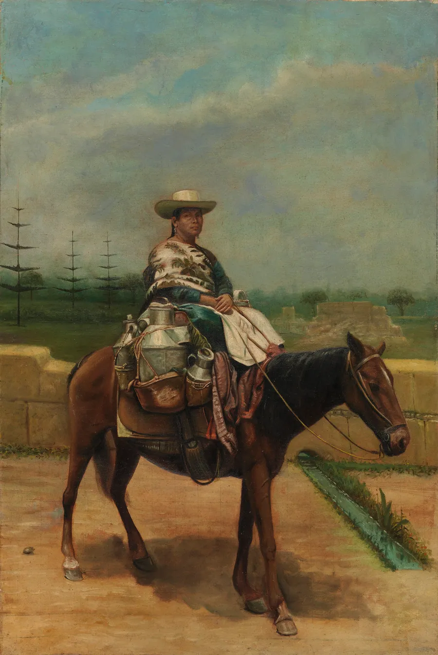 Milk Woman by Unidentified (South American?)