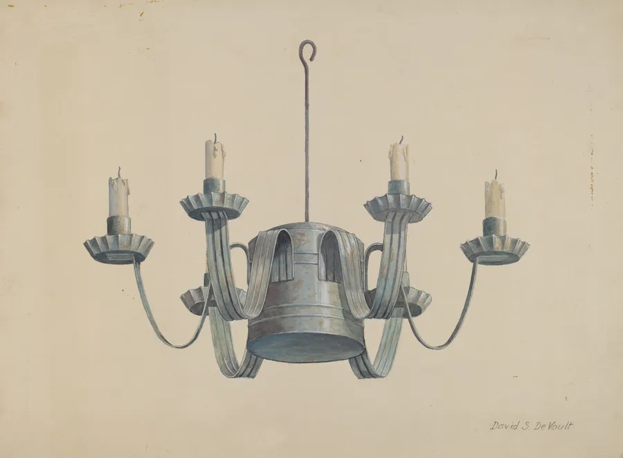 Tole Candle Wall Bracket by David S. De Vault