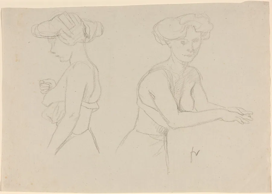 Two Studies of a Woman Dressing by Félix Vallotton