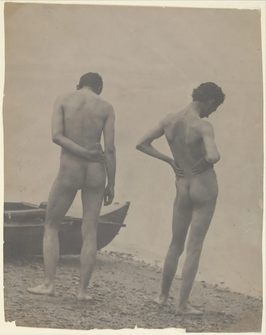 [Thomas Eakins and John Laurie Wallace on a Beach] by Thomas Eakins