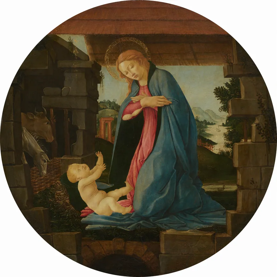 The Virgin Adoring the Child by Sandro Botticelli
