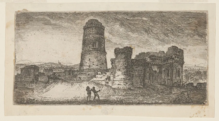 Tower at Pembroke Castle by John Clerk, of Eldin