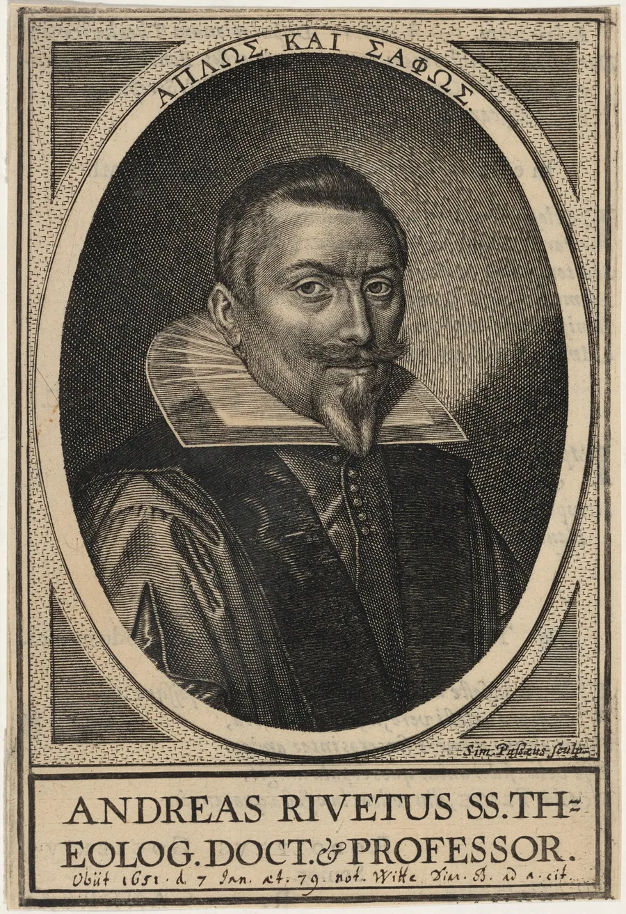 Andreas Rivetus by Simon van de Passe