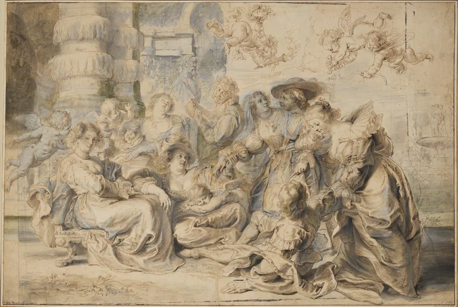 The Garden of Love (right portion) by Peter Paul Rubens