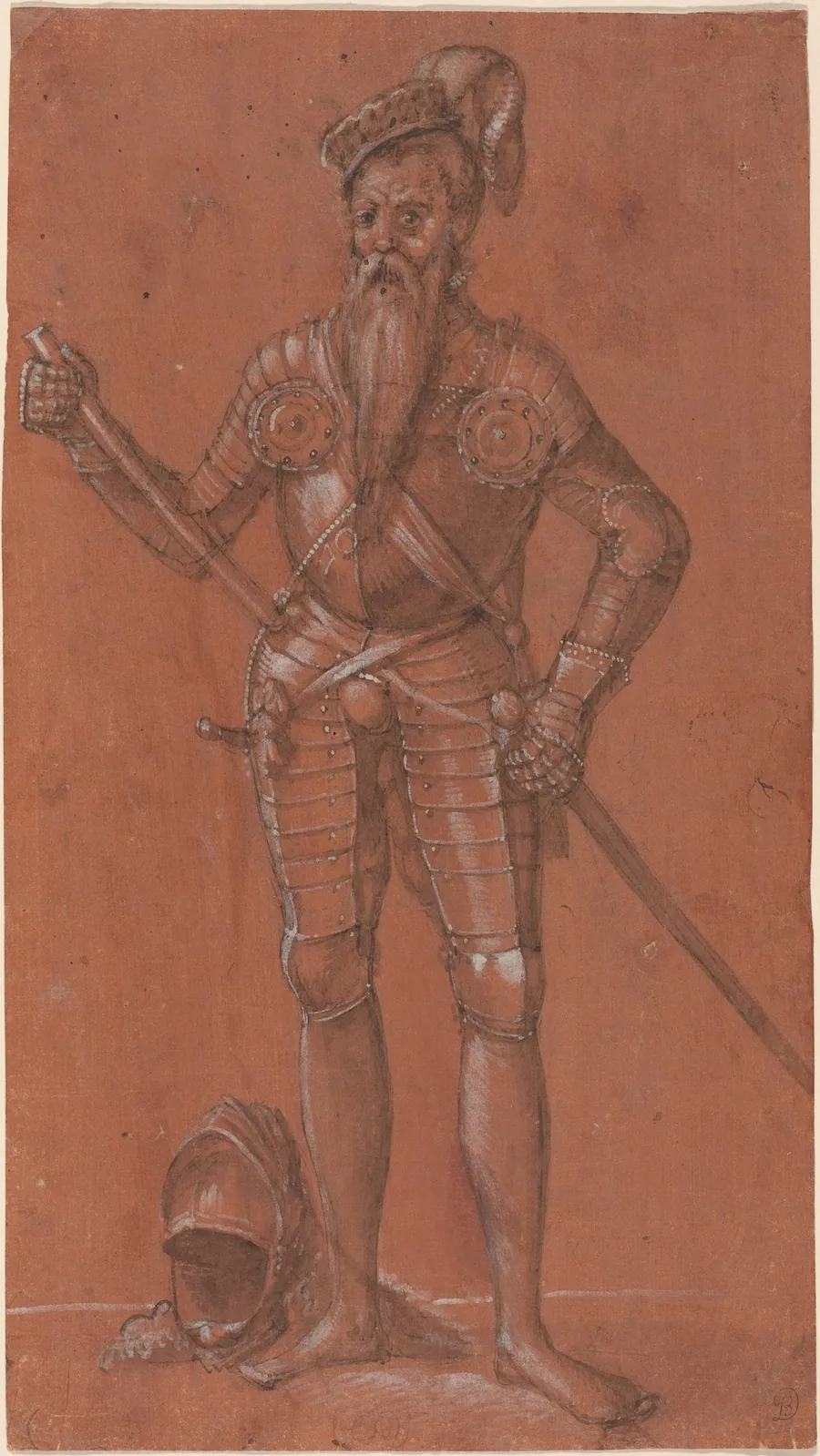 A Man in Armor by Swiss 16th Century