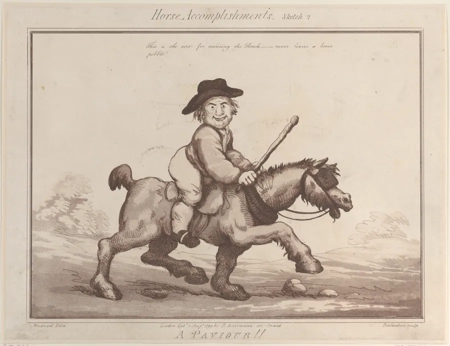 Horse Accomplishments, Sketch 2: A Paviour !! by George Murgatroyd Woodward