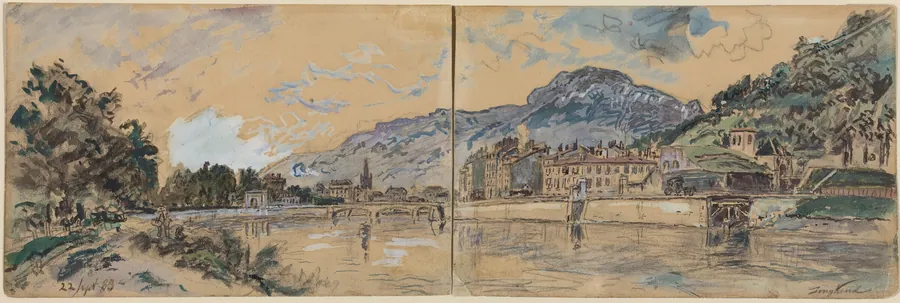 Grenoble by Johan Barthold Jongkind