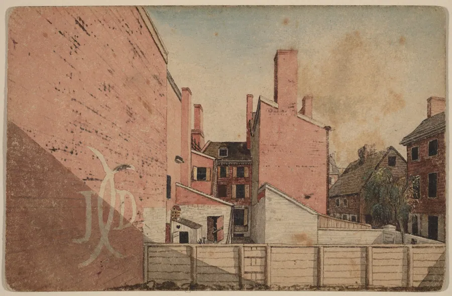 A View from an East Window in the Old Sugar House, No.3 Norris' Alley, Philadelphia by American 19th Century