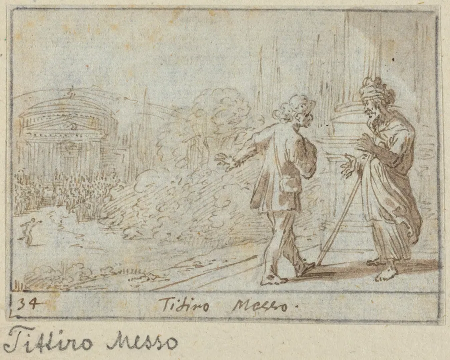Titiro and Messo by Johann Wilhelm Baur