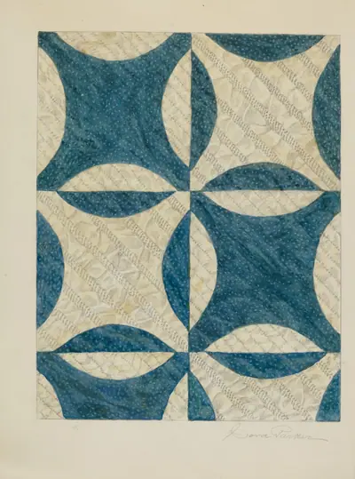 Quilted and Pieced Coverlet