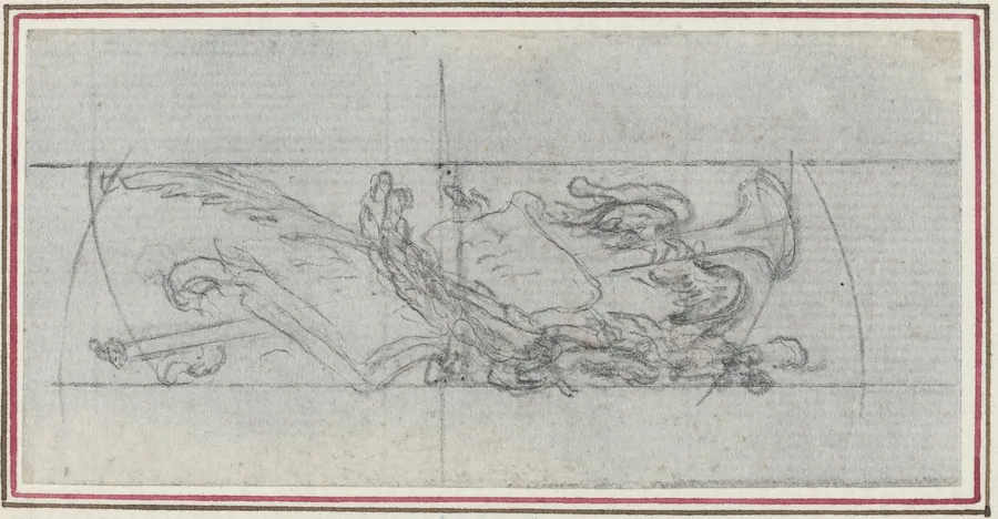 An Ornament with Symbols by Hubert François Gravelot