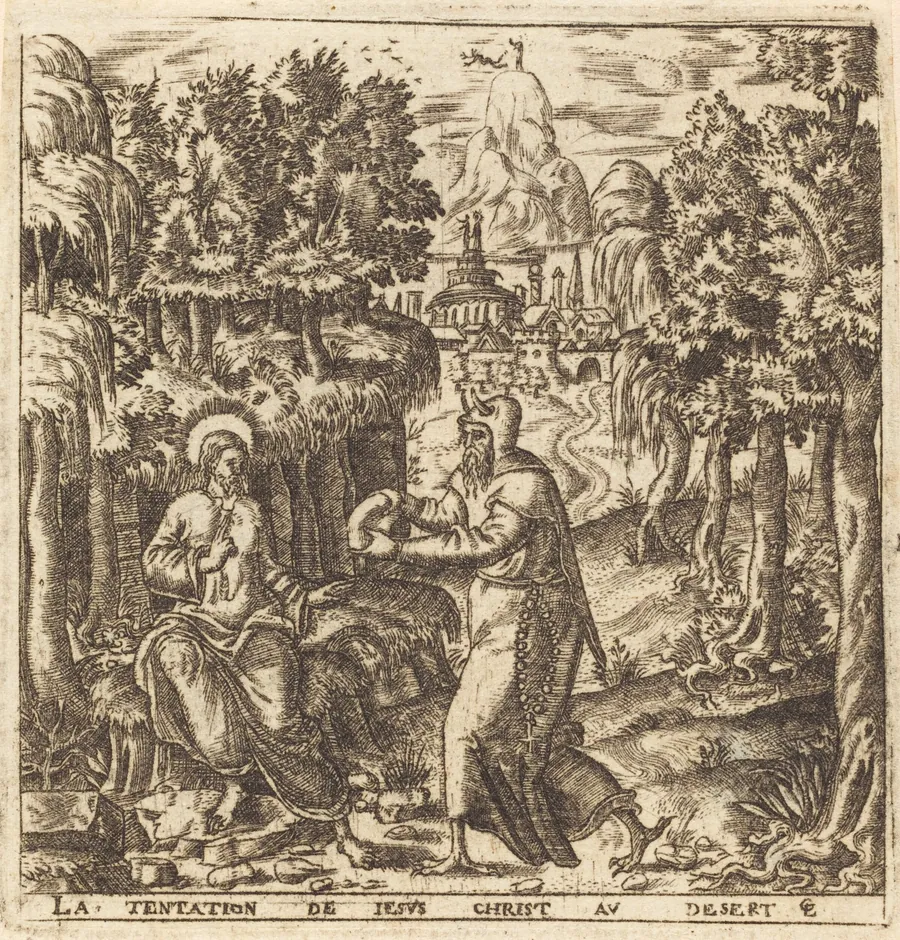 The Temptation of Christ by Léonard Gaultier