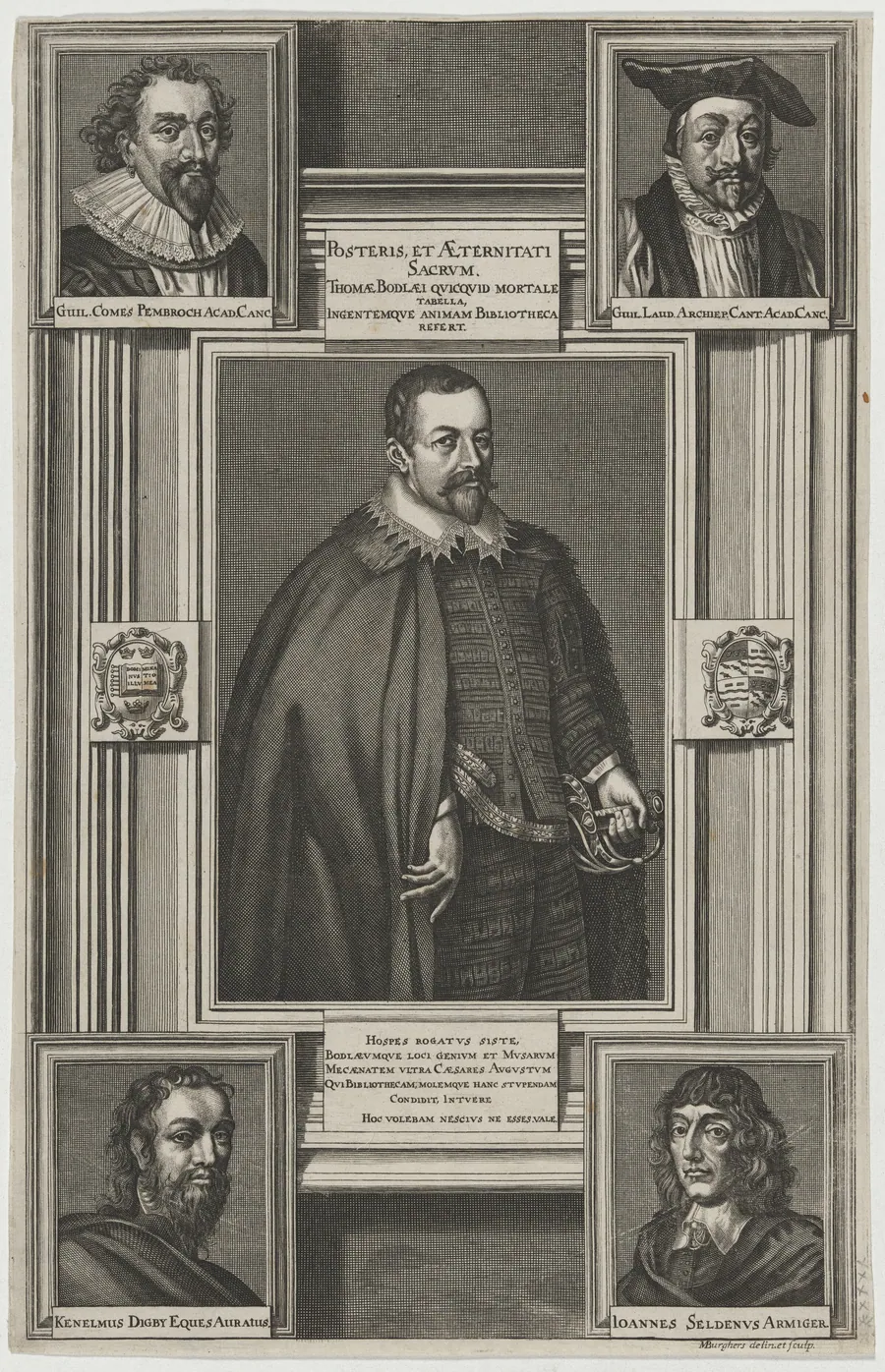 Thomas Bodley by Michael Burghers