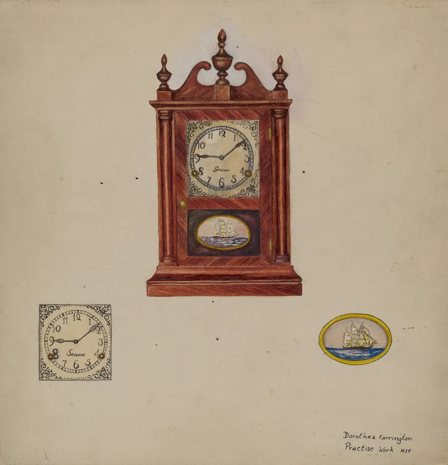 Clock, Antique by Dorothea A. Farrington