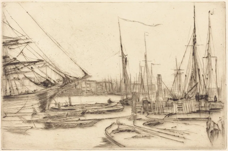 A Sketch from Billingsgate by James McNeill Whistler