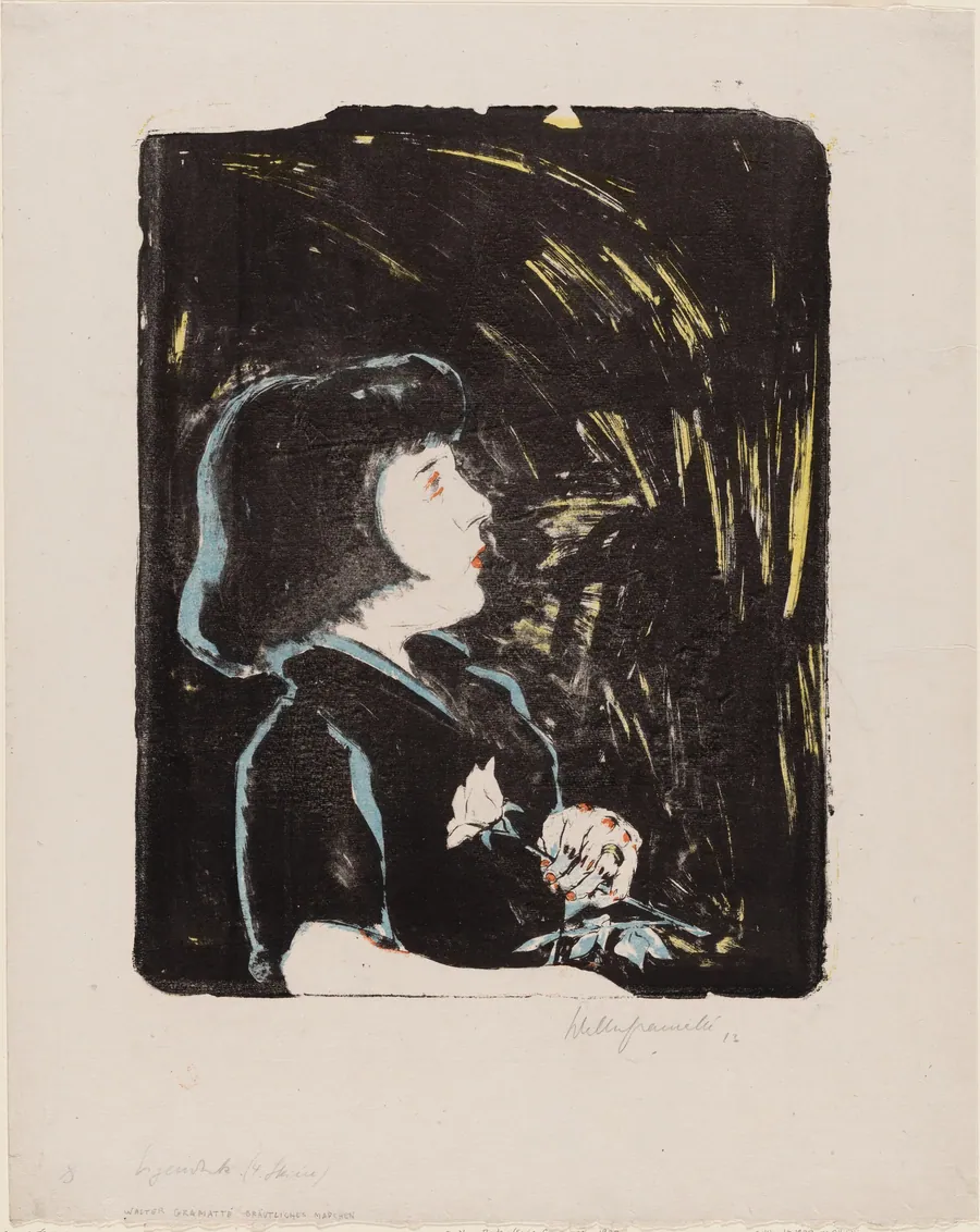 The Young Bride (Sonia Gramatté) [Bräutliches Mädchen (Sonia Gramatté)] by Walter Gramatté
