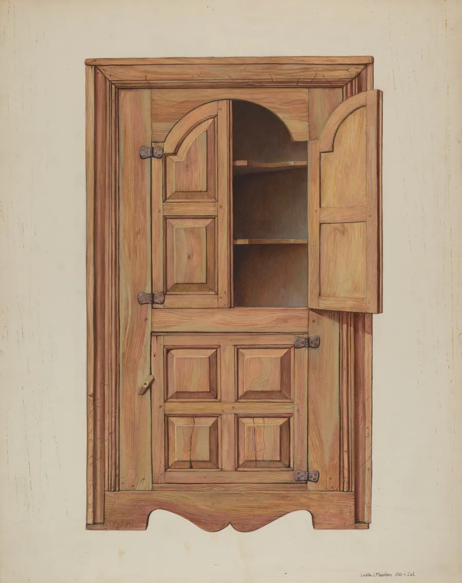 Corner Cupboard by Leslie Macklem