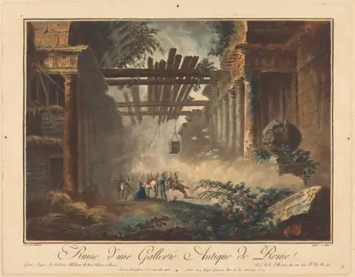 Ruine d'une Gallerie Antique de Rome