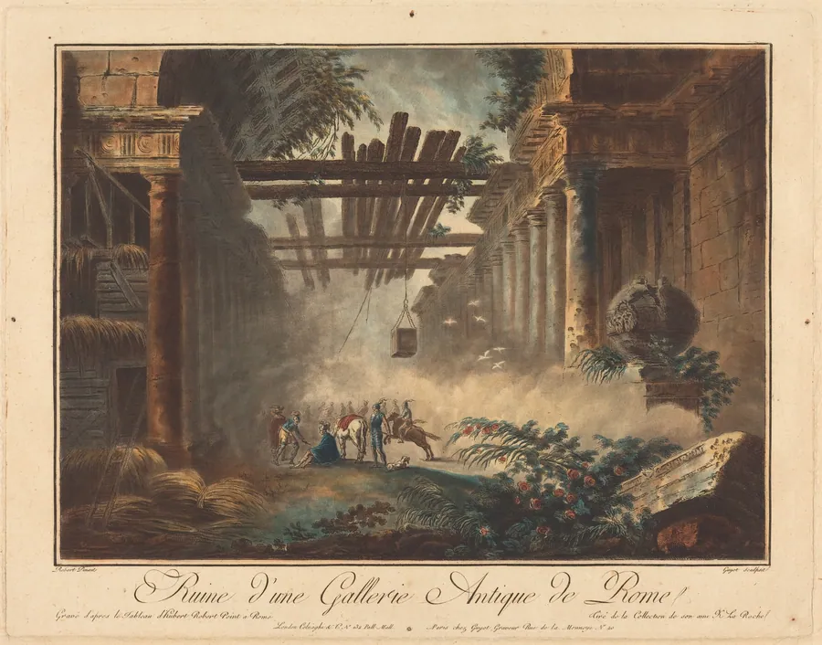 Ruine d'une Gallerie Antique de Rome by Laurent Guyot