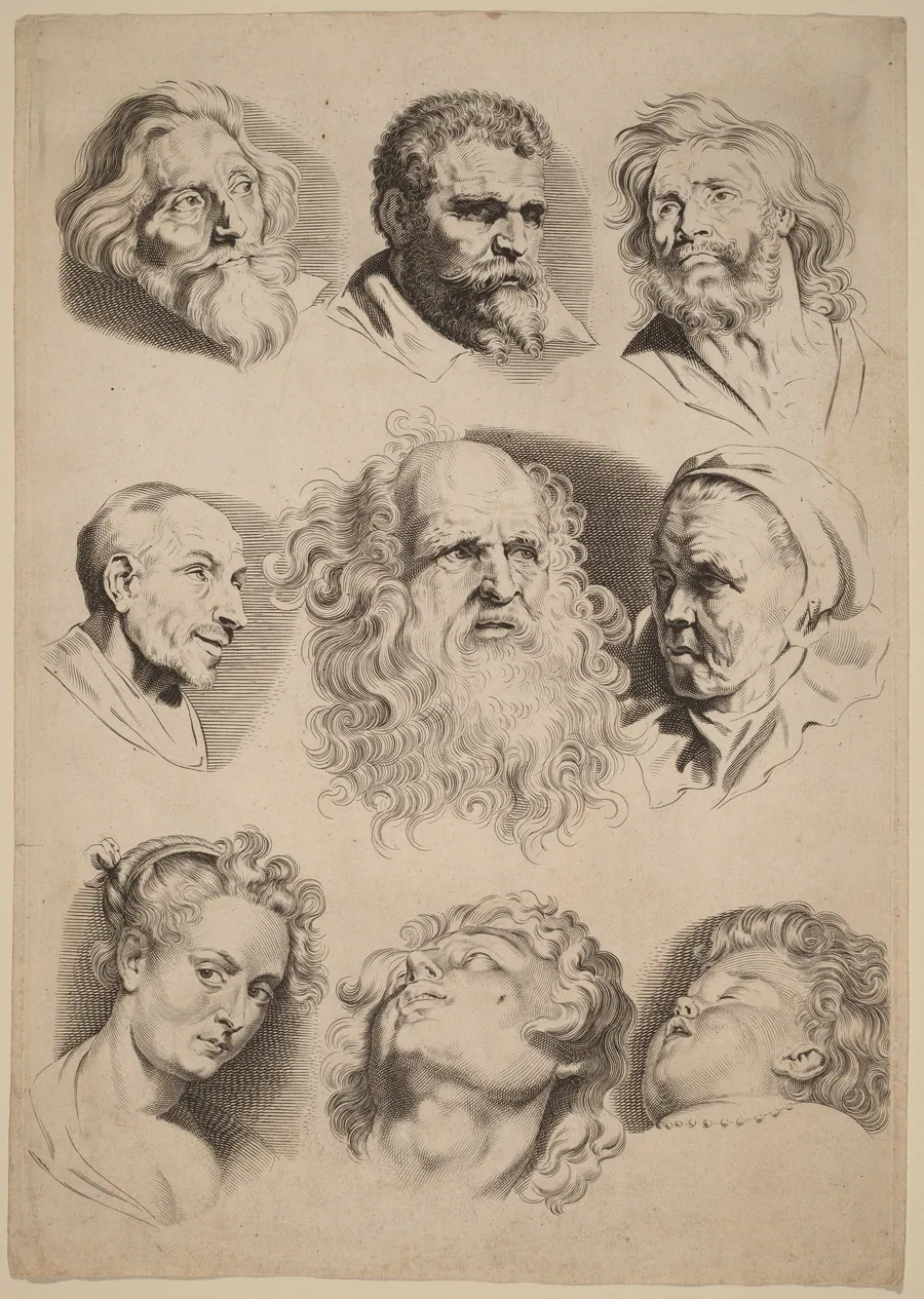 Nine Heads by Paulus Pontius