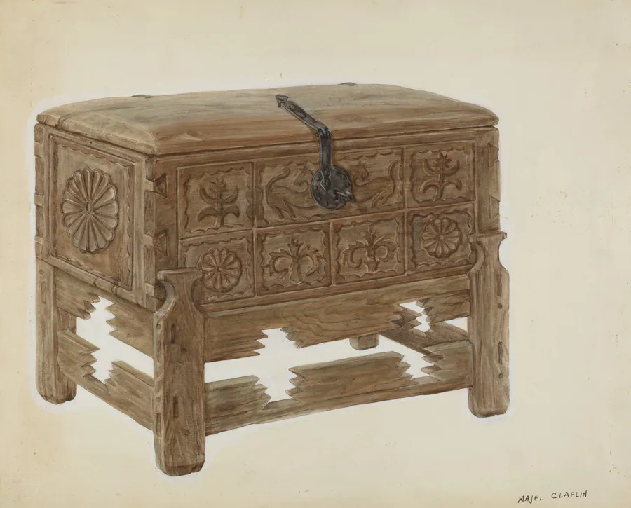 "Casa en Mesita" or Chest on Stand by Majel G. Claflin
