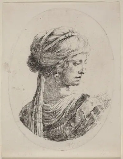 Sultaness in a Veiled Turban, Seen from Behind