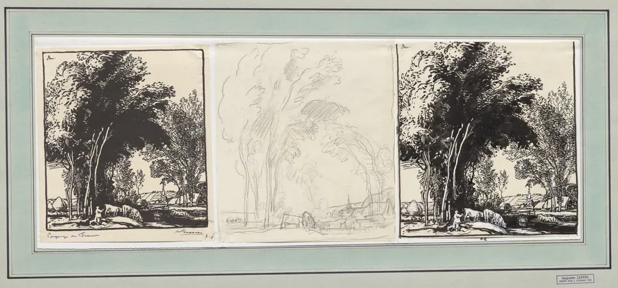Paysage de France by Auguste Louis Lepère