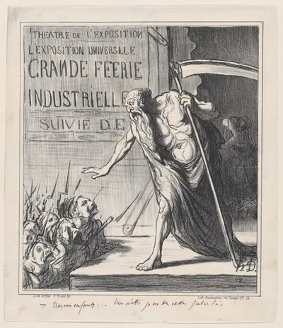No my children... you are not part of this play here!, from 'News of the day,' published in "Le Charivari"