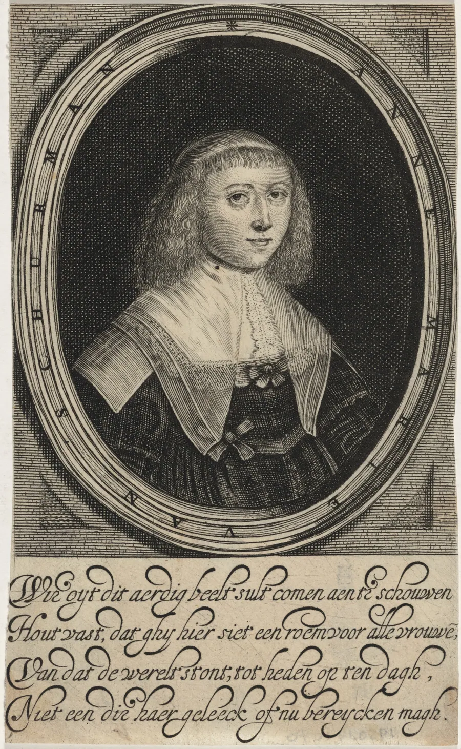 Anna Maria van Schurman by Dutch 17th Century