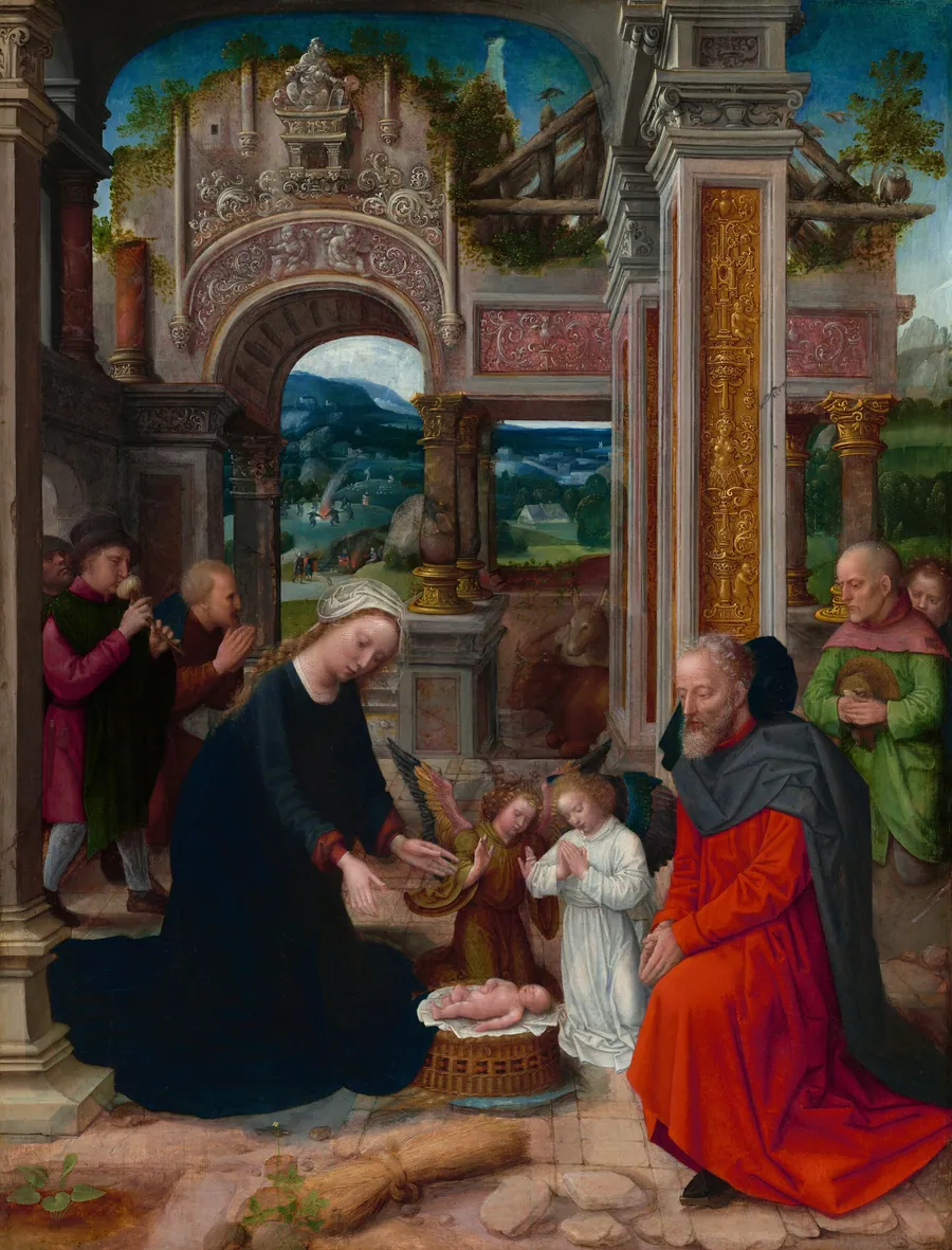 The Adoration of the Shepherds by Adriaen Isenbrant
