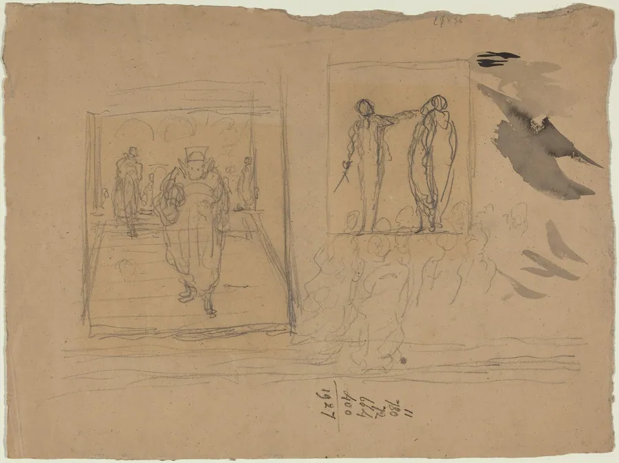 Scene in a Palace of Justice by Honoré Daumier
