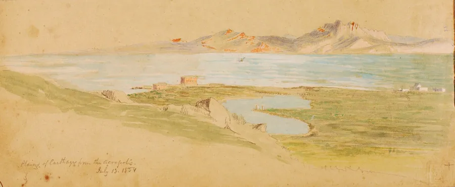 Plains of Carthage by Miner Kilbourne Kellogg, born Manlius Square, NY 1814-died Toledo, OH 1889