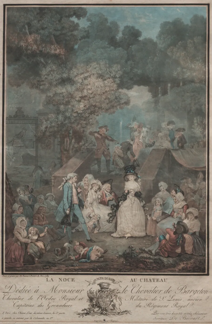 La Noce au Château by Philibert Louis Debucourt