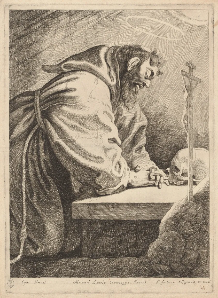 Saint Francis by Pieter Claesz Soutman