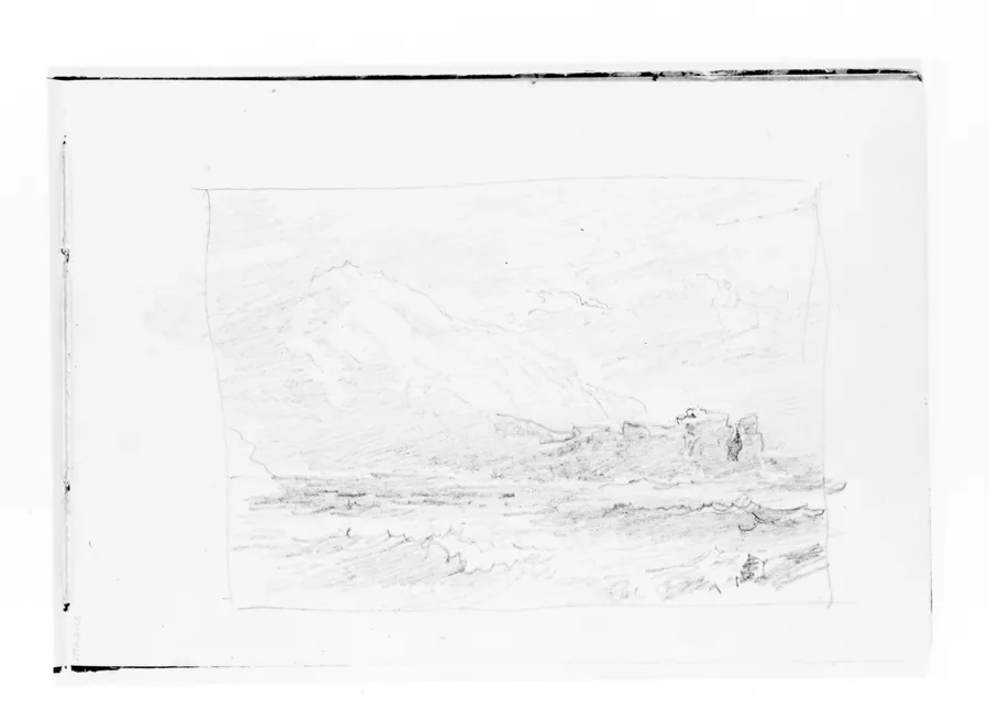 Mountains, Sea, and Sky (from Sketchbook VII) by William Trost Richards