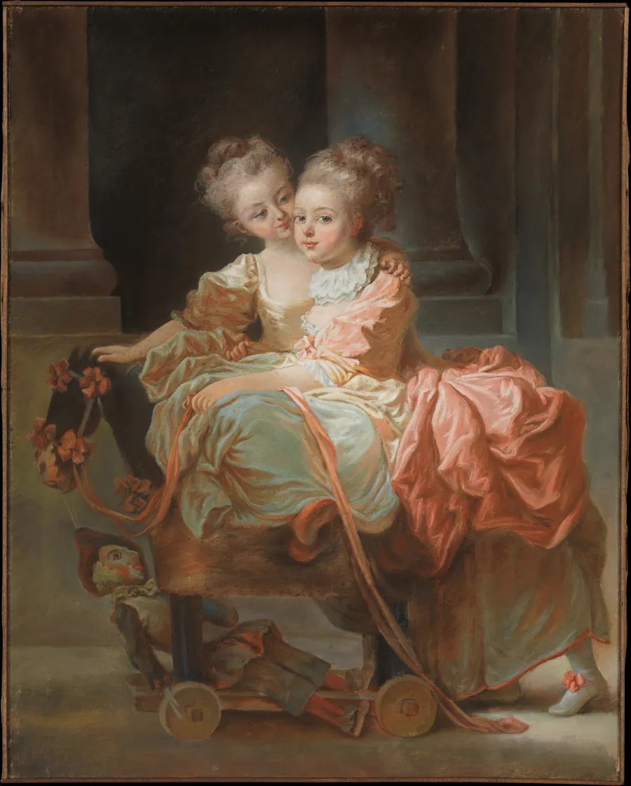 The Two Sisters by Jean Claude Richard, Abbé de Saint-Non