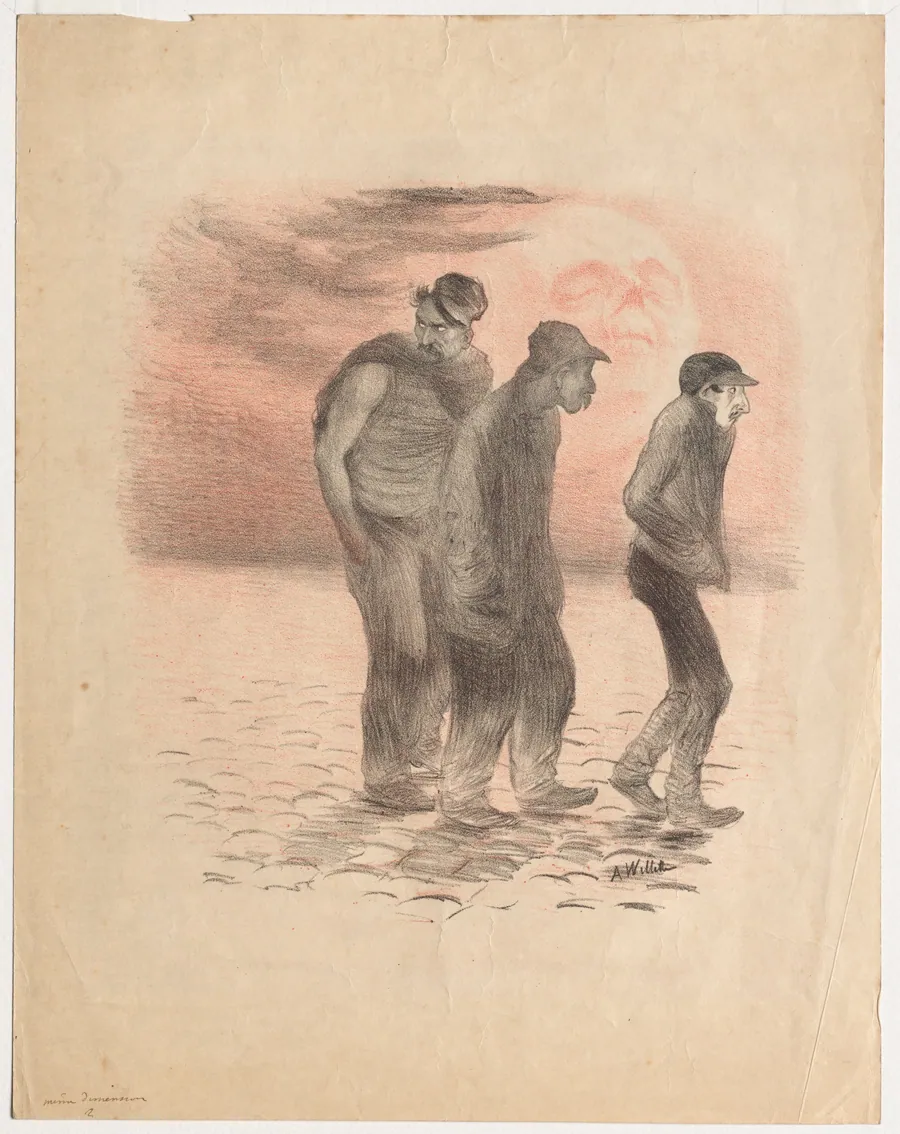 Paris Scenes and Murderers by Adolphe Léon Willette