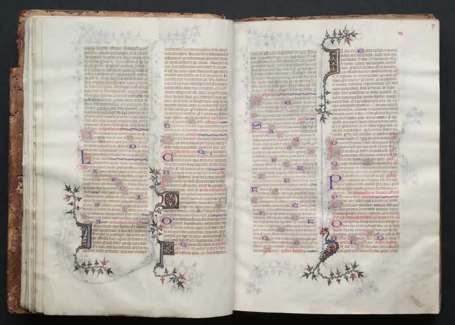 The Gotha Missal:  Fol. 16v, Text by Master of the Boqueteaux