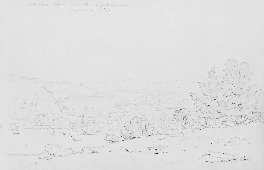 Cattawissa, Looking Down the Susquehanna by Thomas Addison Richards