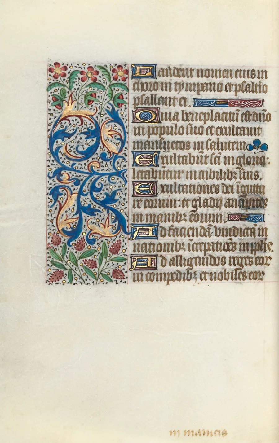Book of Hours (Use of Rouen): fol. 142v by Master of the Geneva Latini