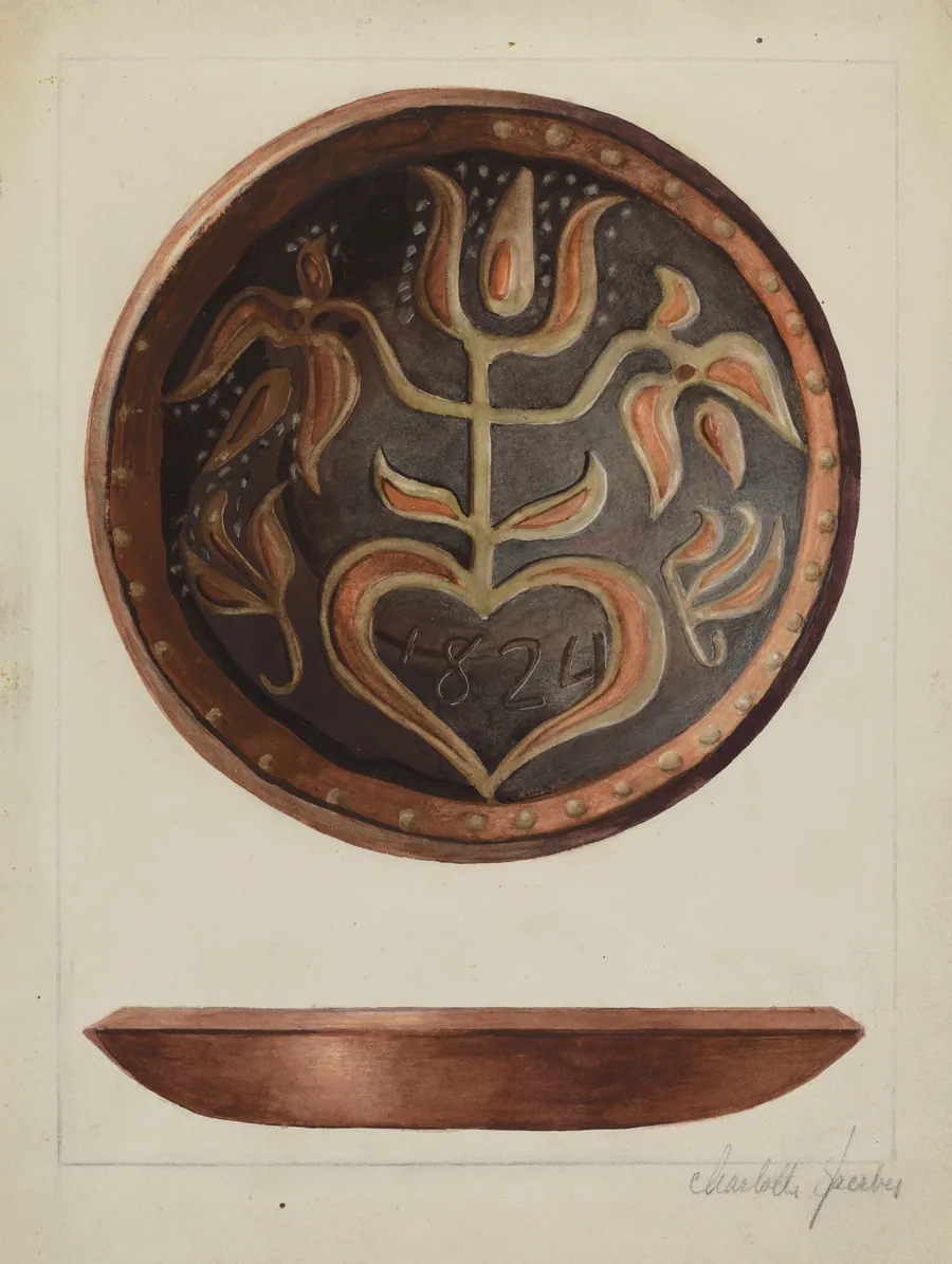 Pa. German Plate by Charlotte Sperber
