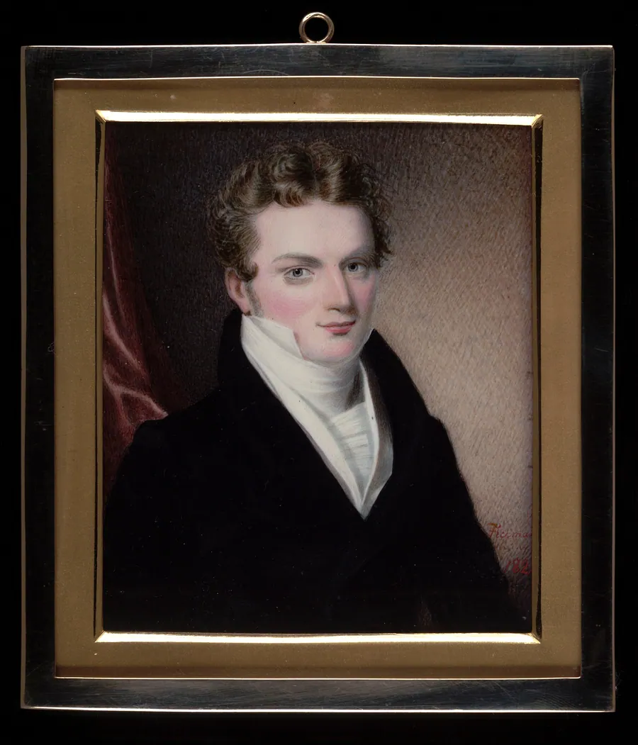 Portrait of a Gentleman by George Freeman, born Spring Hill, CT 1789-died Hartford, CT 1868