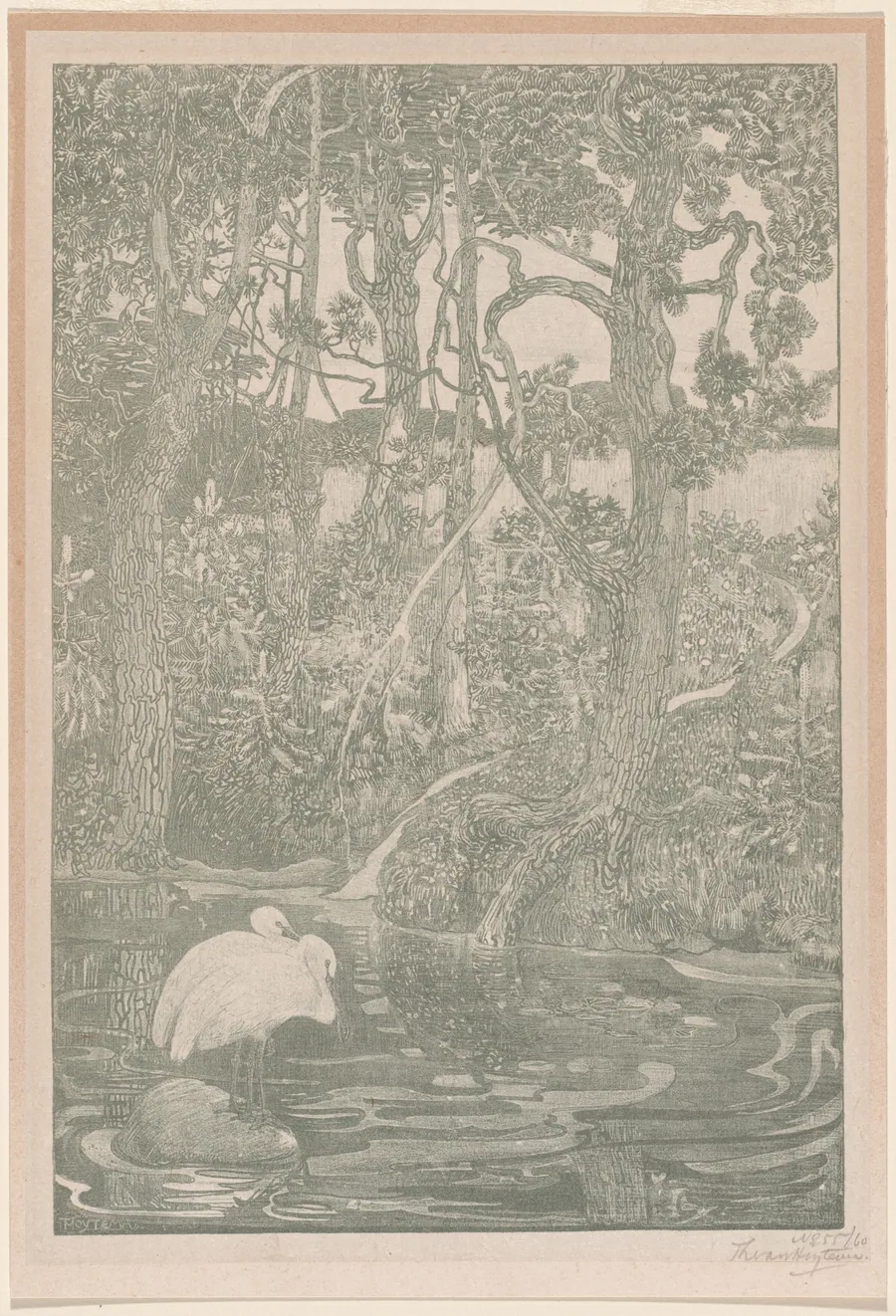 Bosidylle (Woodland Idyll) by Theodoor van Hoijtema