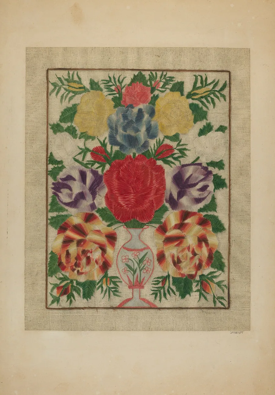 Crewel Embroidery by John Wilkes
