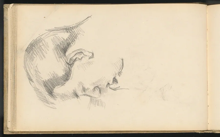 Head of the Artist's Son by Paul Cezanne