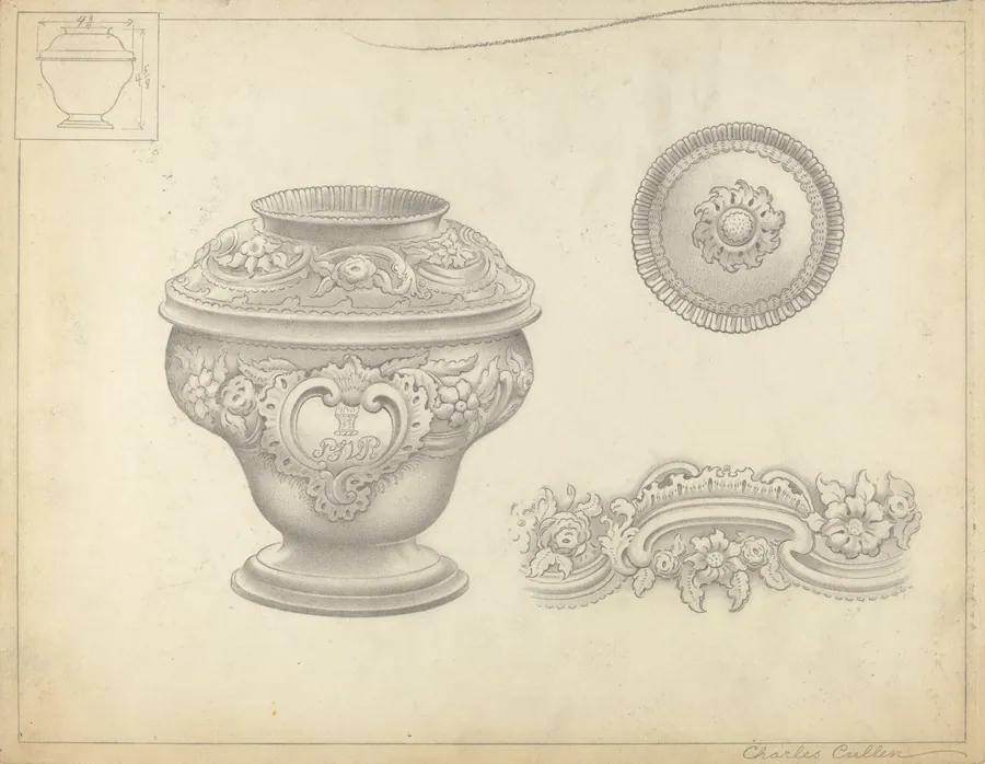 Silver Sugar Bowl by Charles Cullen