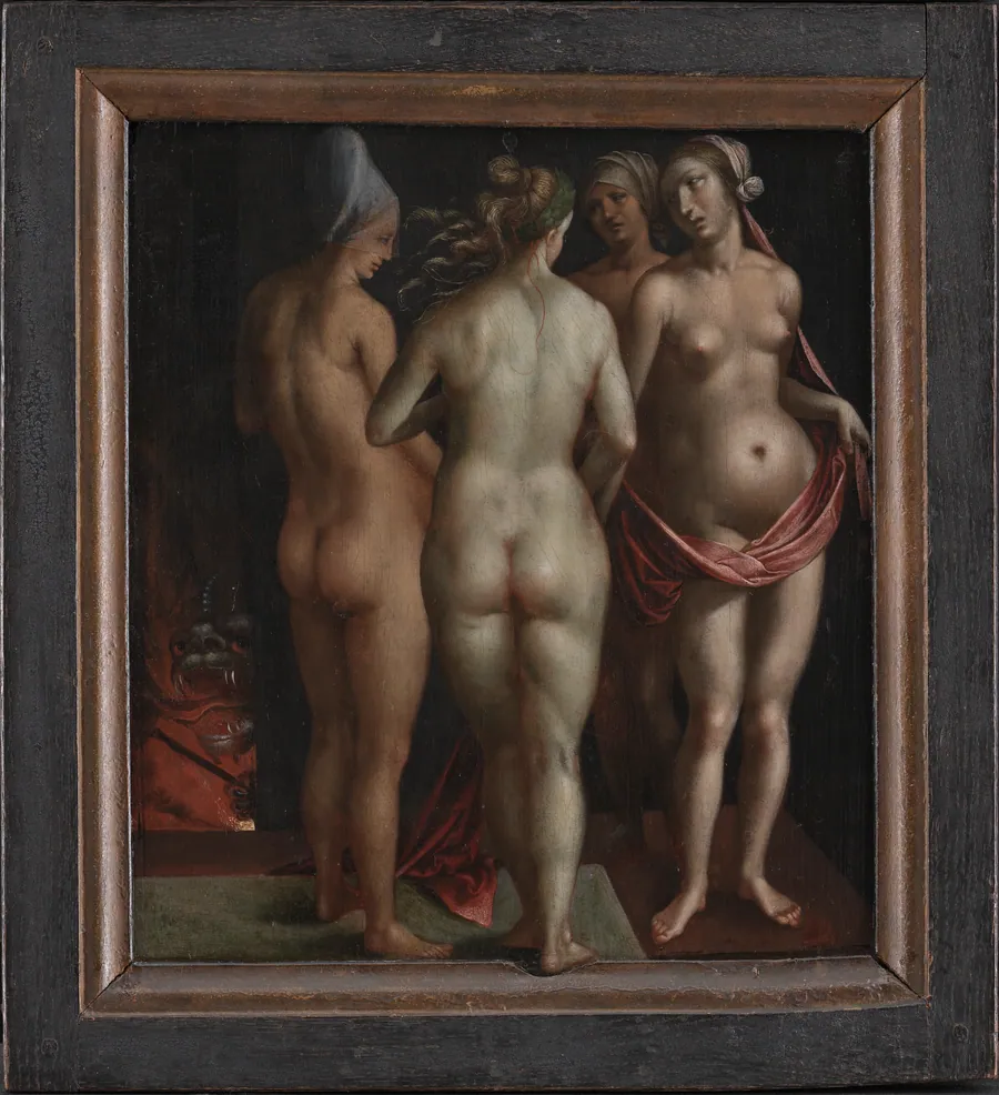 Venus og de tre gratier by Ubekendt