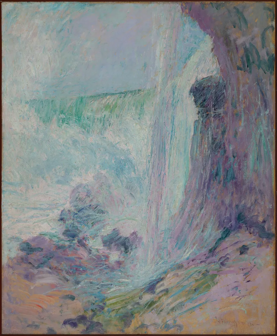 Niagara Falls by John Henry Twachtman, born Cincinnati, OH 1853-died Gloucester, MA 1902